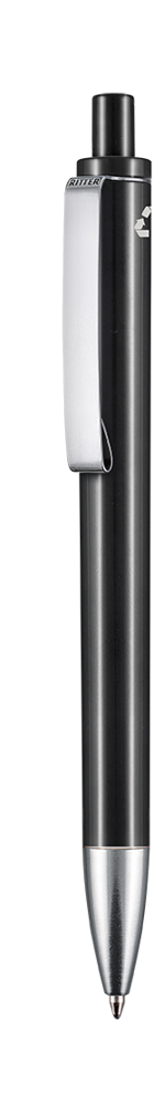 Kugelschreiber EXOS RECYCLED - schwarz recycled