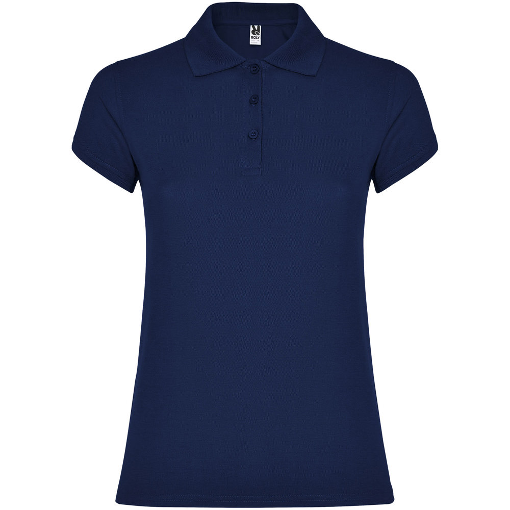 Star Poloshirt für Damen - marineblau