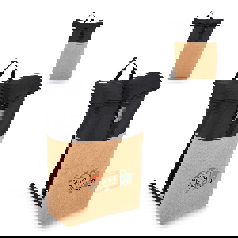 Rolltop-Rucksack Kork &amp; R-PET 18L