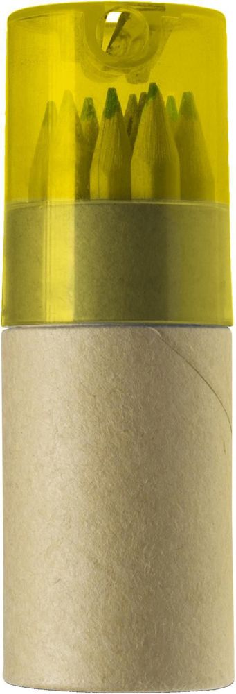 Buntstifte-Set, 12-tlg. Terrence - gelb