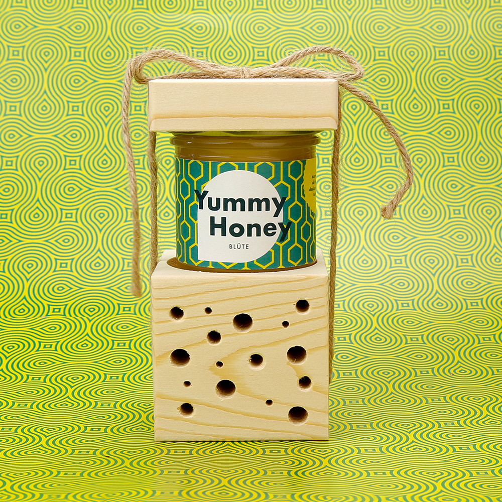 Wildbienenset Midi mit Honig Bino