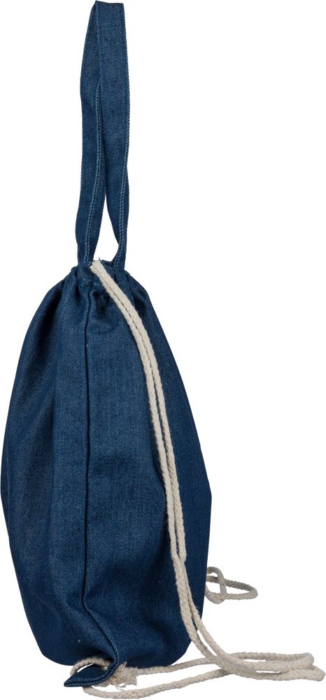Recycelte Denim-Kordeltasche Dex