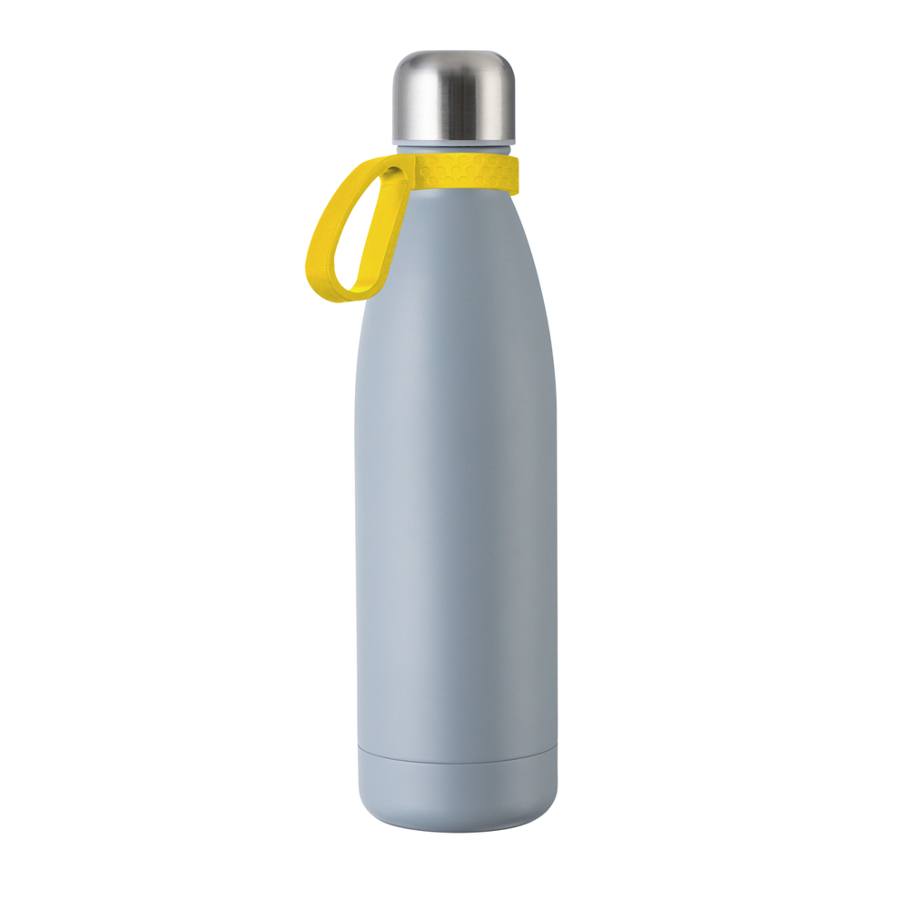 Trinkflasche RETUMBLER-myTOULON - gelb, grau
