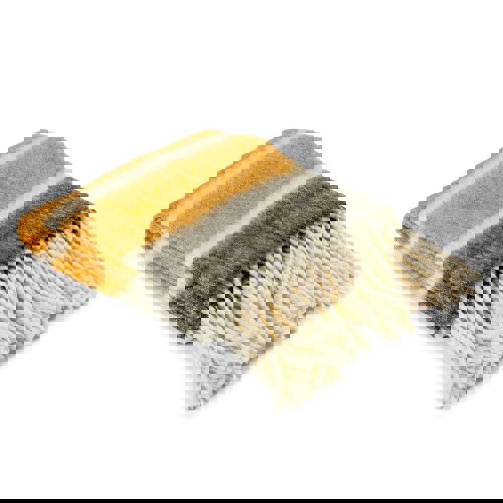 Kosta Linnewäfveri Wollplaid Streifen - beige