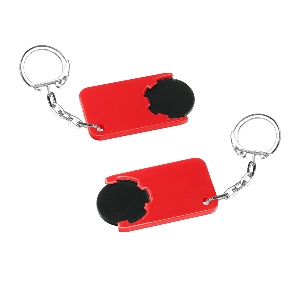 Chiphalter mit 1€-Chip "Beta" - Schwarz/Rot