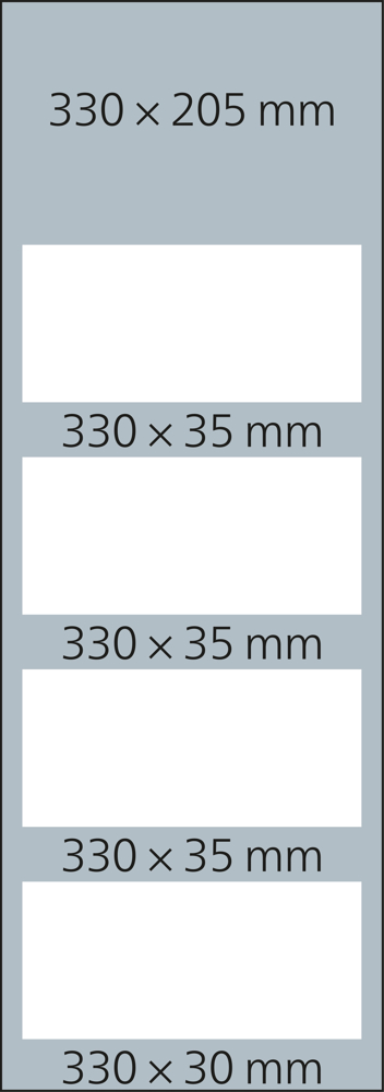 4-Monatskalender Mehrblock Quadro Light 4, Schweiz