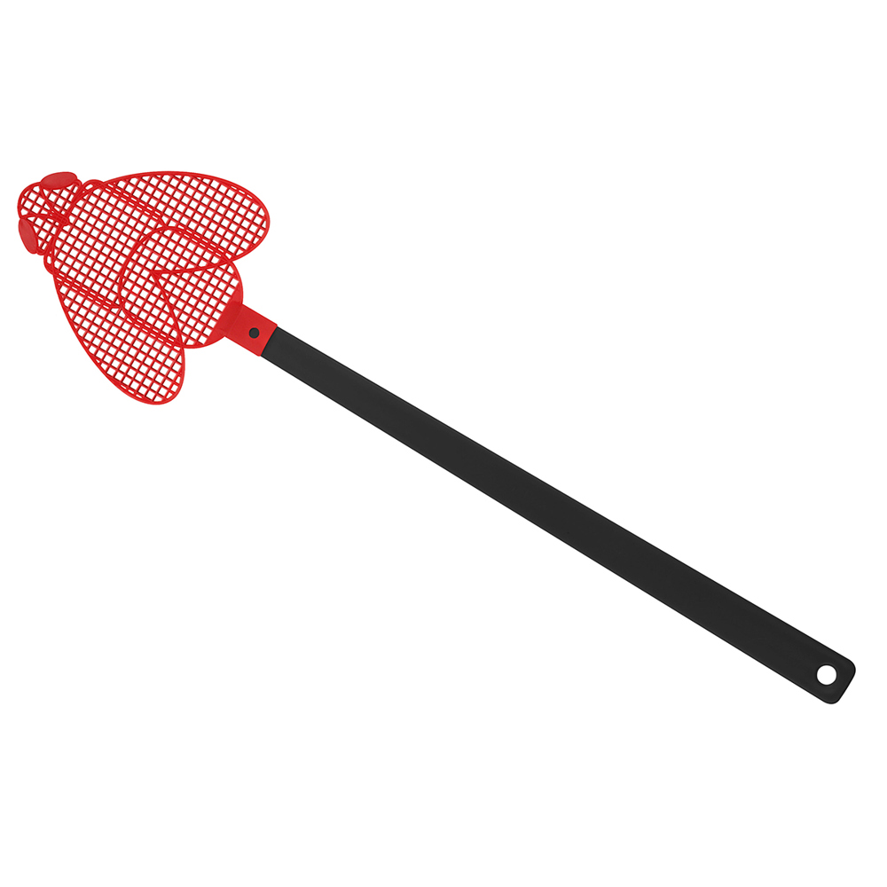 Fliegenklatsche "Brummi" - schwarz/rot