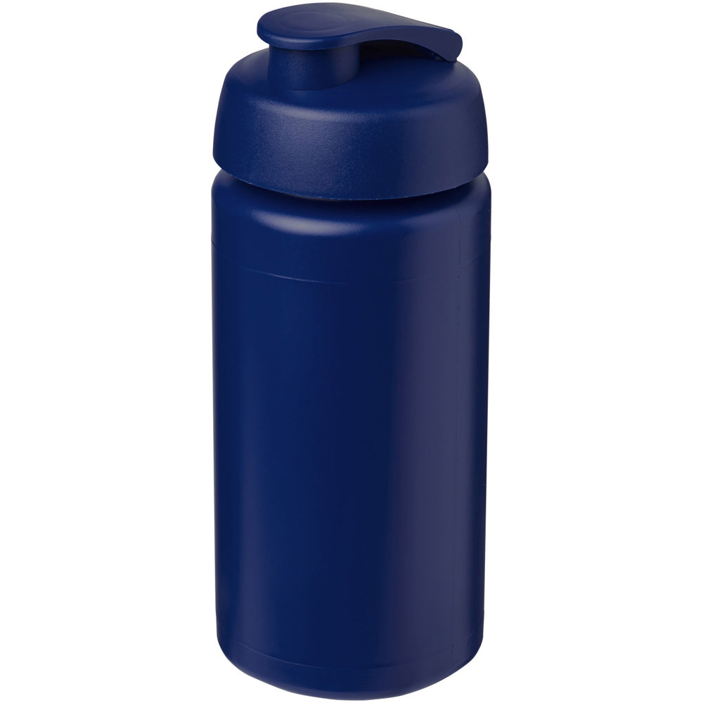 Baseline® Plus grip 500 ml Sportflasche mit Klappdeckel - blau