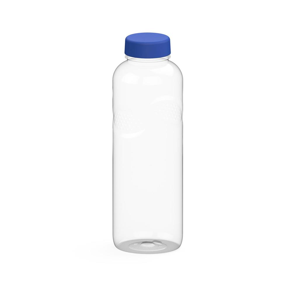 Trinkflasche Carve "Refresh", 1,0 l - Transparent/Blau