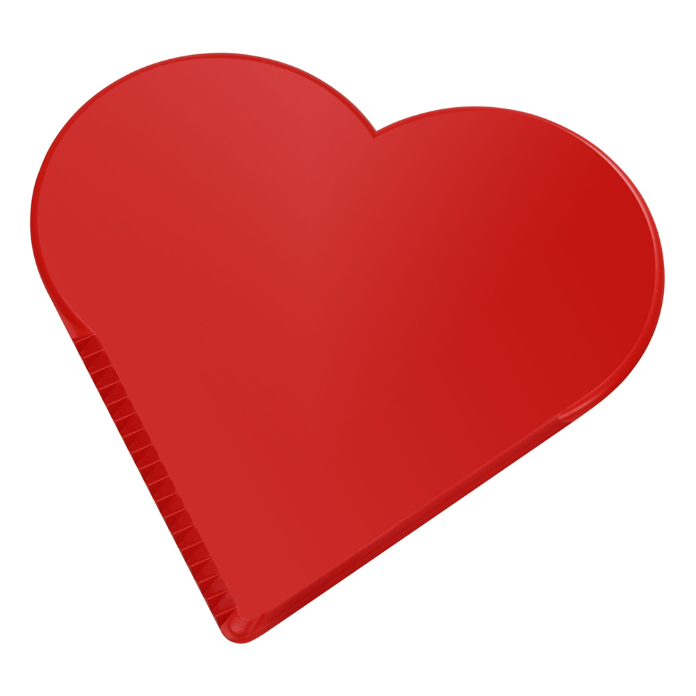 Eiskratzer "Herz" - rot