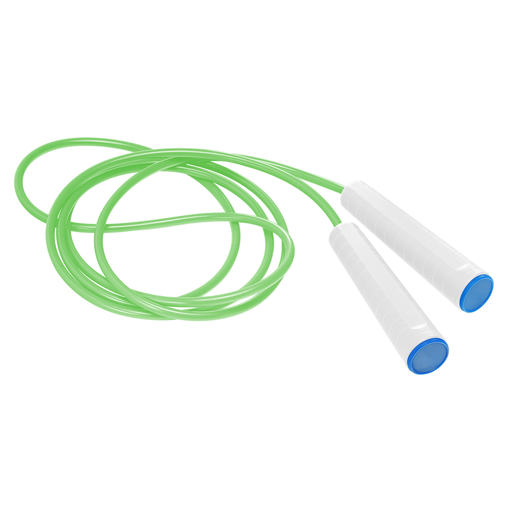 Springseil - weiß/blau/neongrün