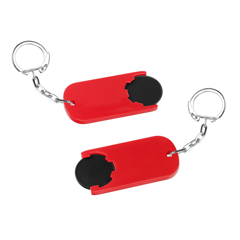 Chiphalter mit 1€-Chip "Alpha" - Schwarz/Rot