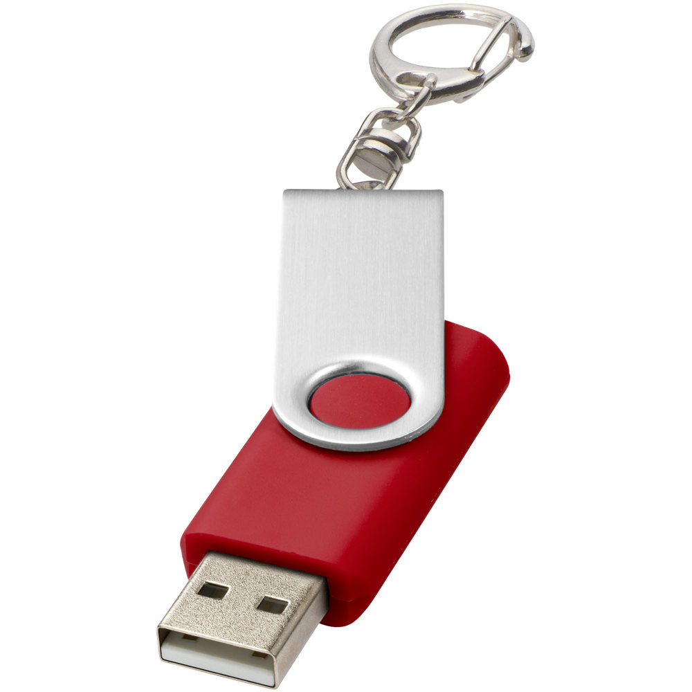 Rotate mit Schlüsselanhänger USB-Stick - Rot