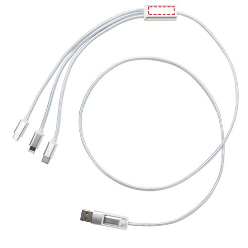 Versatile 5-in-1 Ladekabel aus recyceltem Aluminium