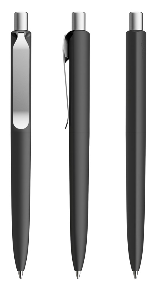 Prodir DS8 PSR Soft Touch Metal Clip - Schwarz Soft Touch