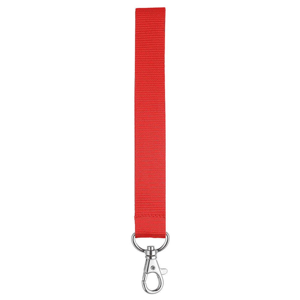Kurz-Lanyard mit Standardkarabiner, - Signalrot (ca. Pantone 485C)