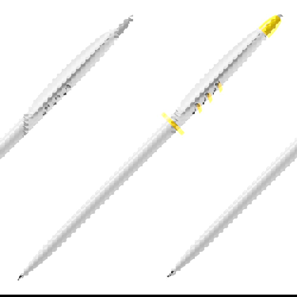 Kugelschreiber S30 hardcolour - Weiss / Gelb