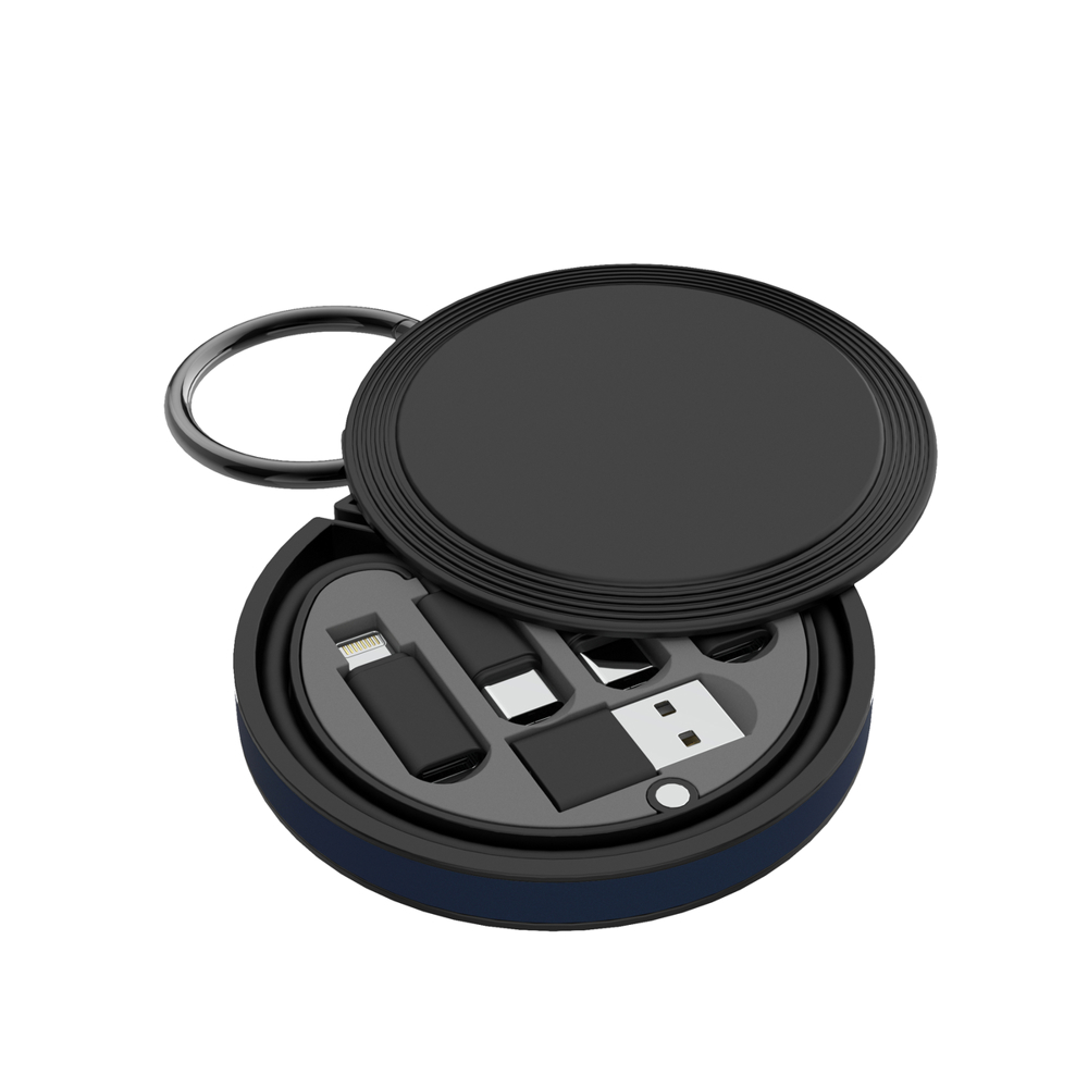 6-in-1 Ladekabel REEVES-myCONVERTICS - schwarz, marineblau