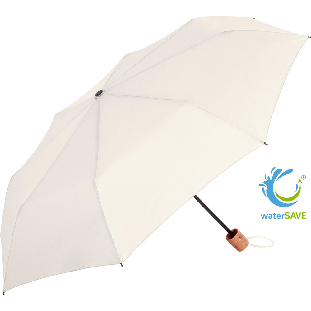 5029 Taschenschirm ÖkoBrella - naturweiß wS