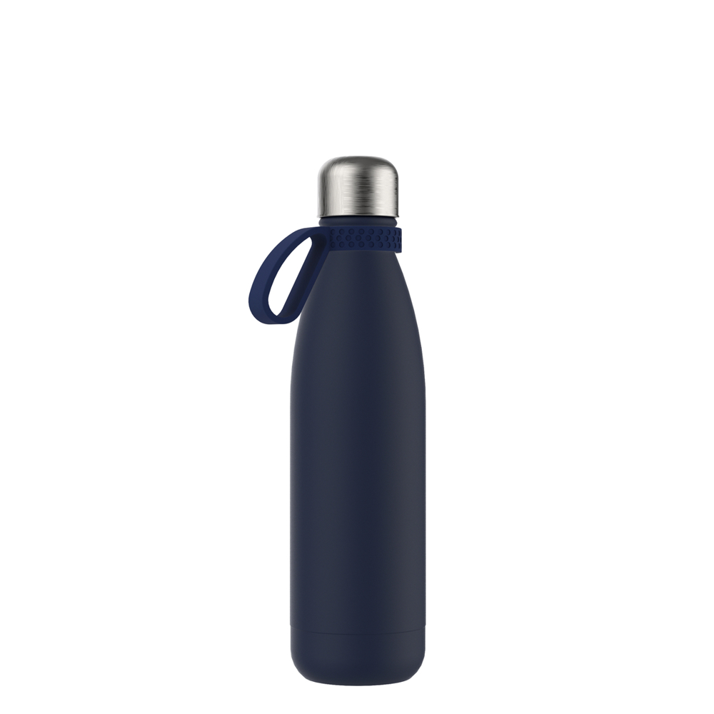 Thermotrinkflasche RETUMBLER-NIZZA - dunkelblau, marineblau, silber