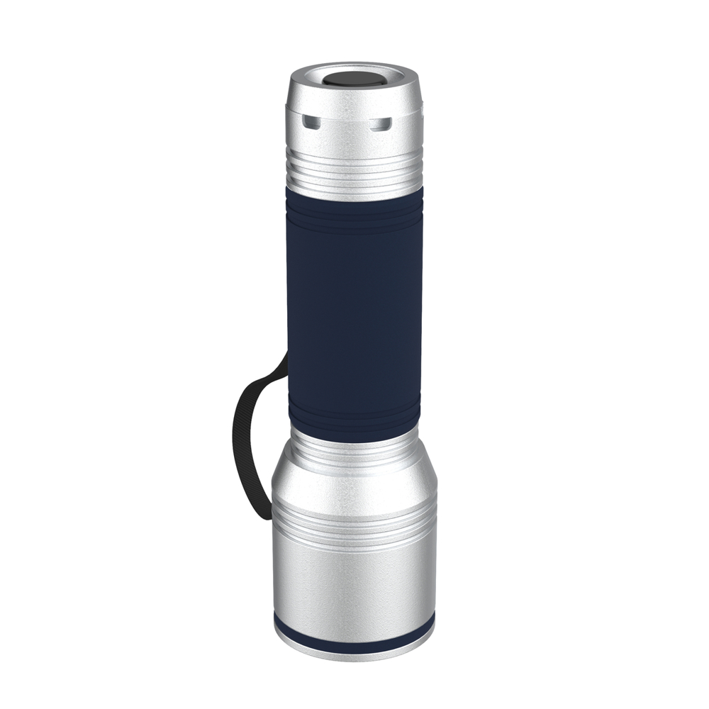 Taschenlampe REEVES-myFLASH 700 - silber, marineblau