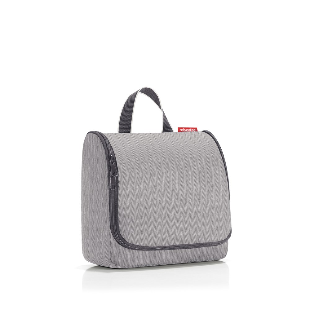 toiletbag - herringbone grey