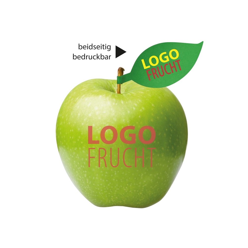 LogoFrucht Apfel grün - rosa