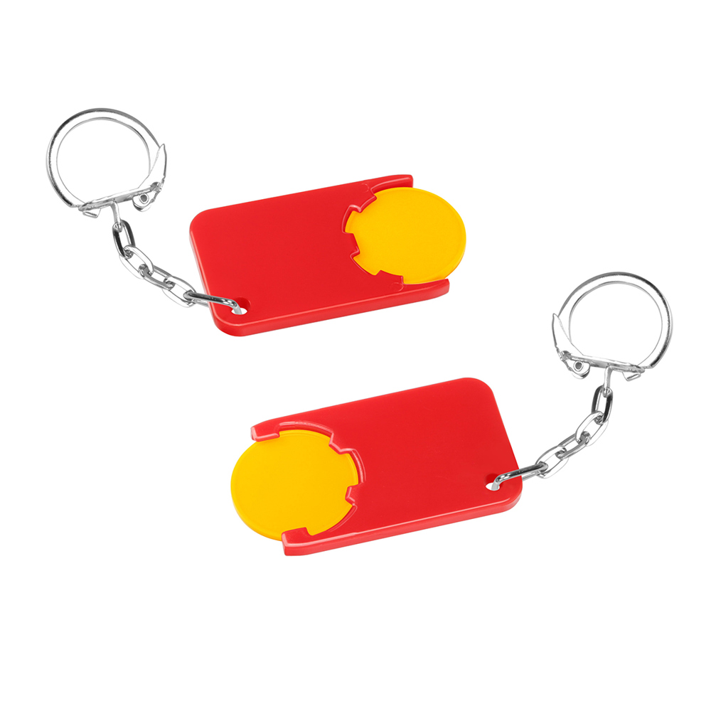 Chiphalter mit 1€-Chip "Beta" - gelb/rot