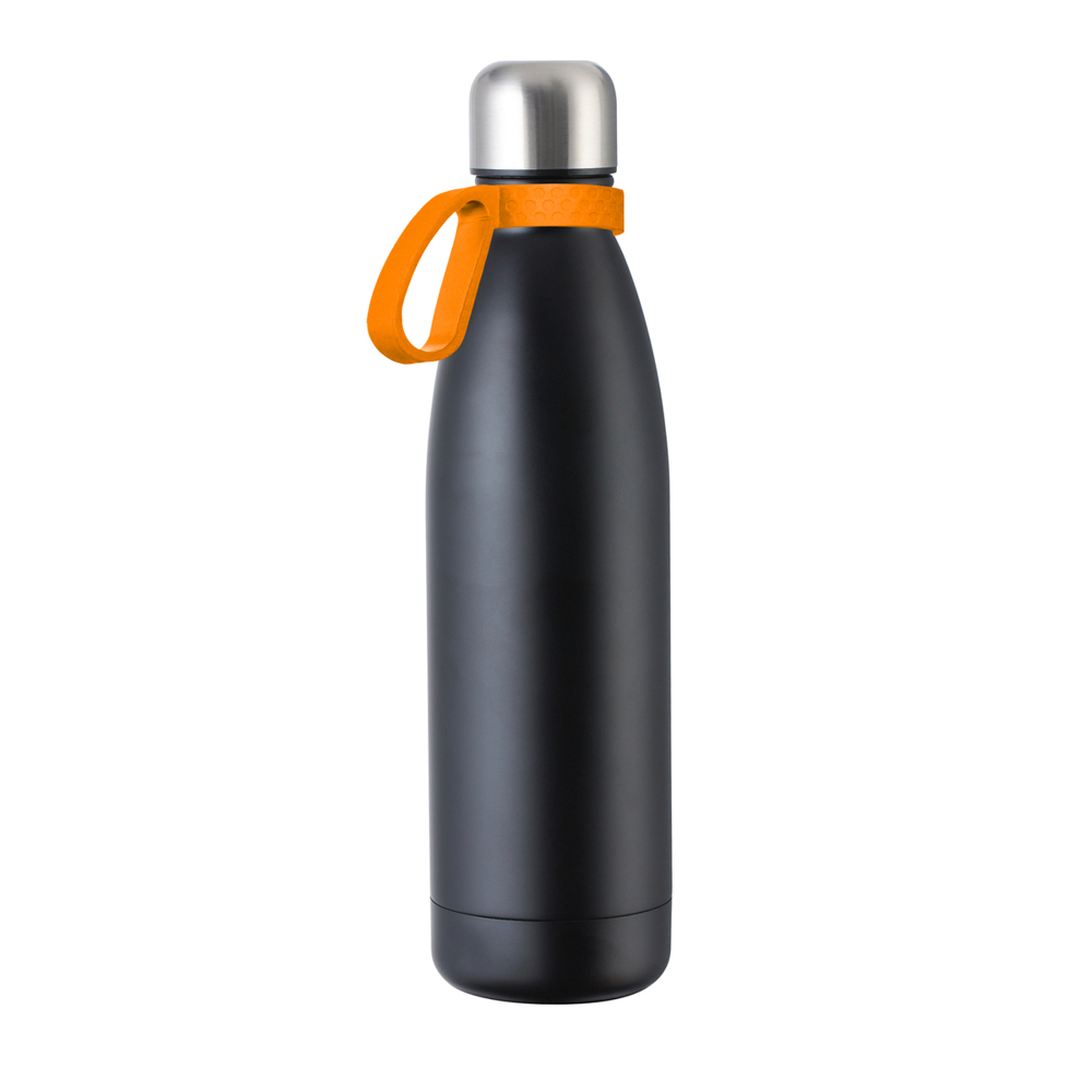 Trinkflasche RETUMBLER-myTOULON - orange, schwarz, silber