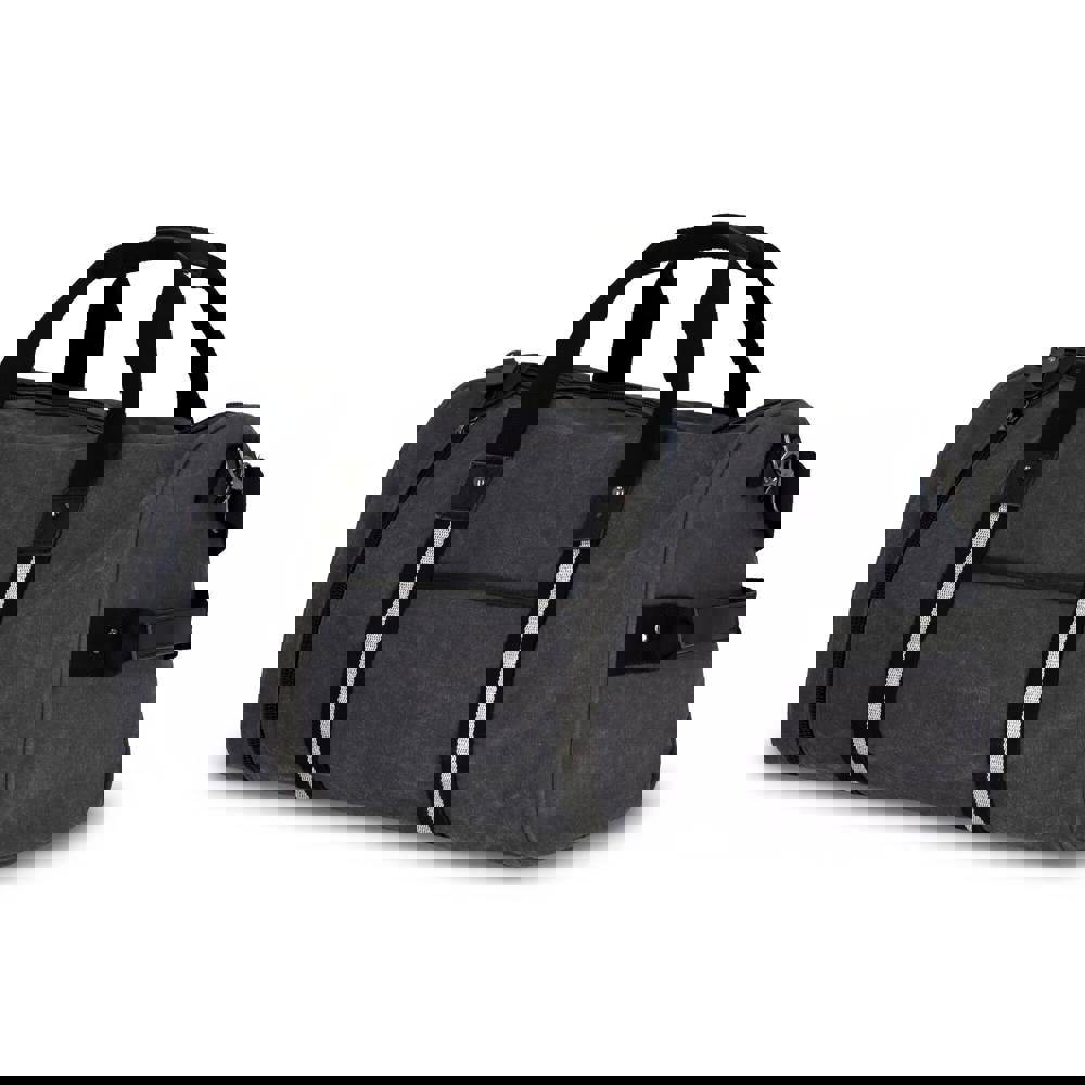 Seesack aus recyceltem Baumwoll-Canvas Harper - dunkelgrau