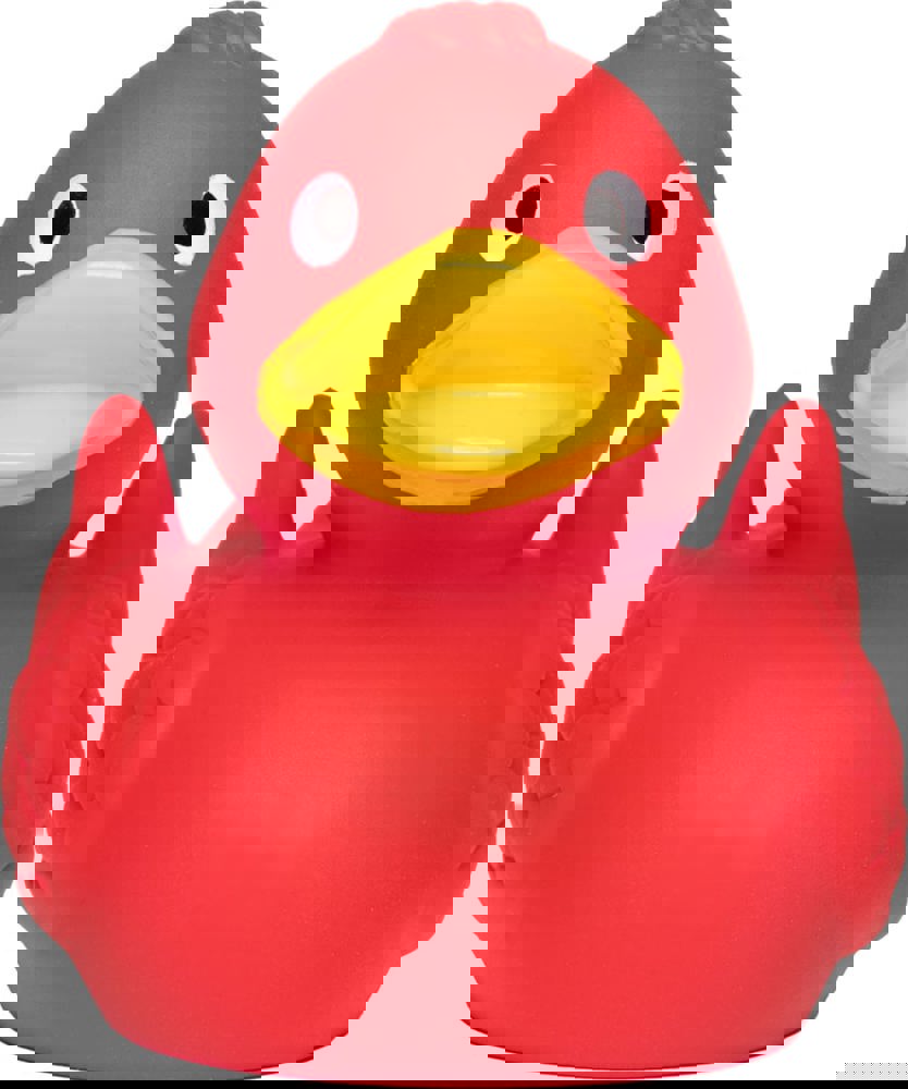 Quietsche-Ente, rot, 7,5 cm