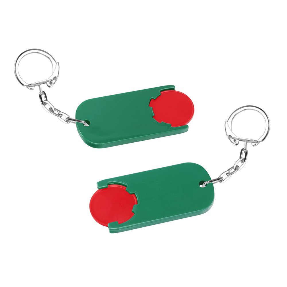 Chiphalter mit 1€-Chip "Alpha" - rot/grün