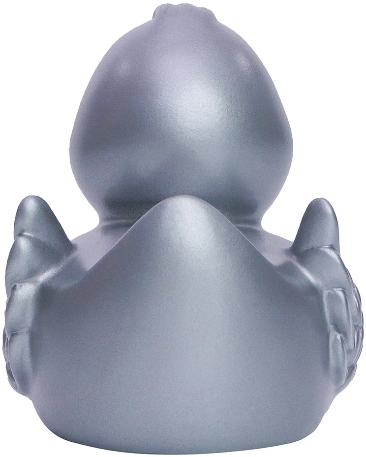 Quietsche-Ente, silber, 7,5 cm
