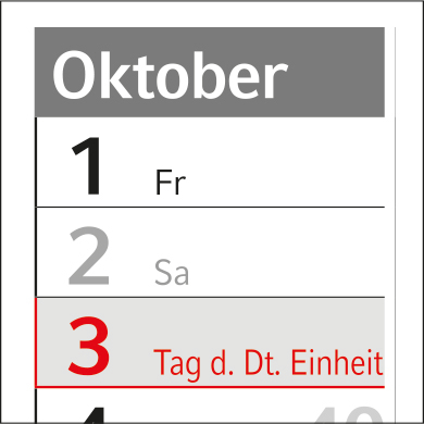 Wandplaner Pure, rot