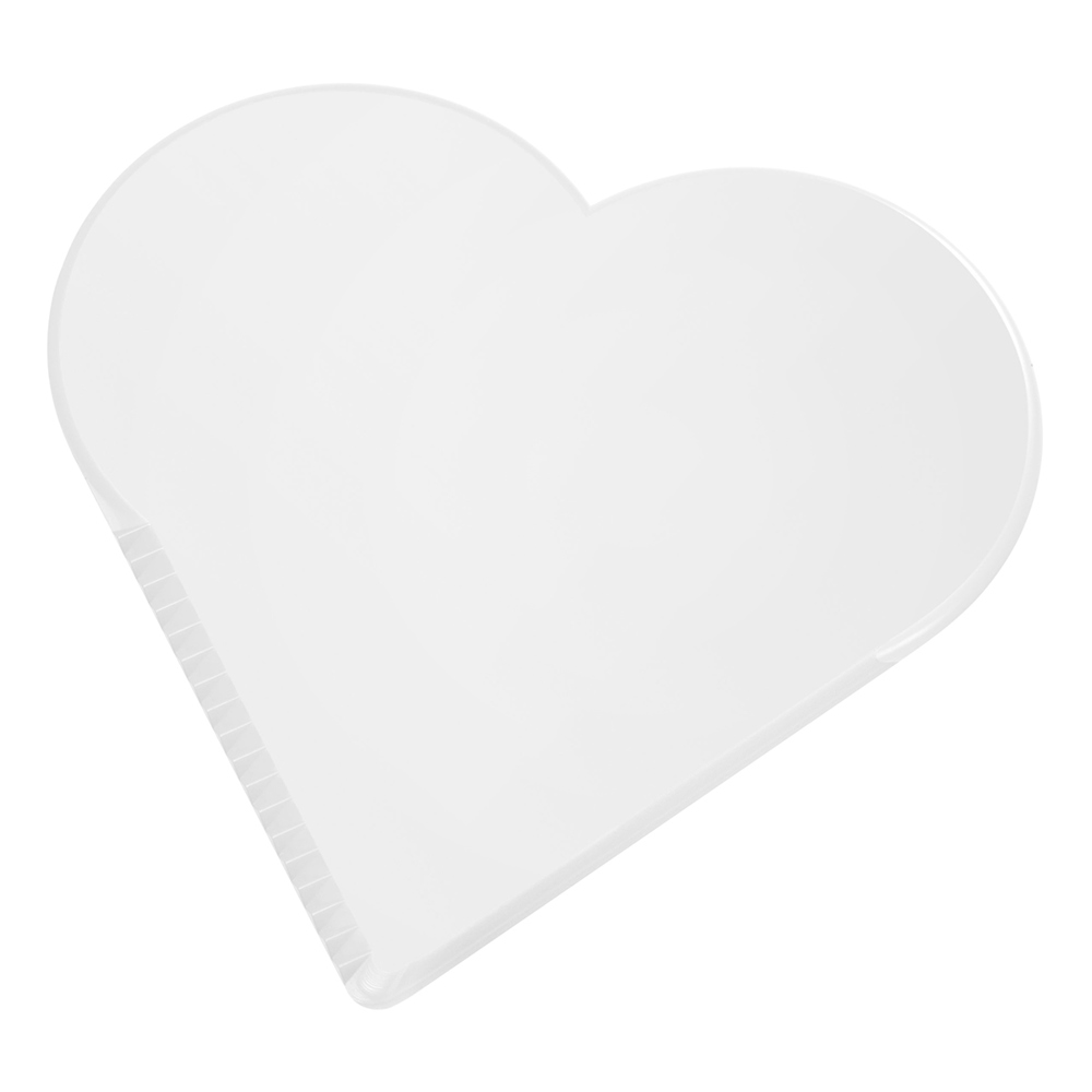 Eiskratzer "Herz" - weiß