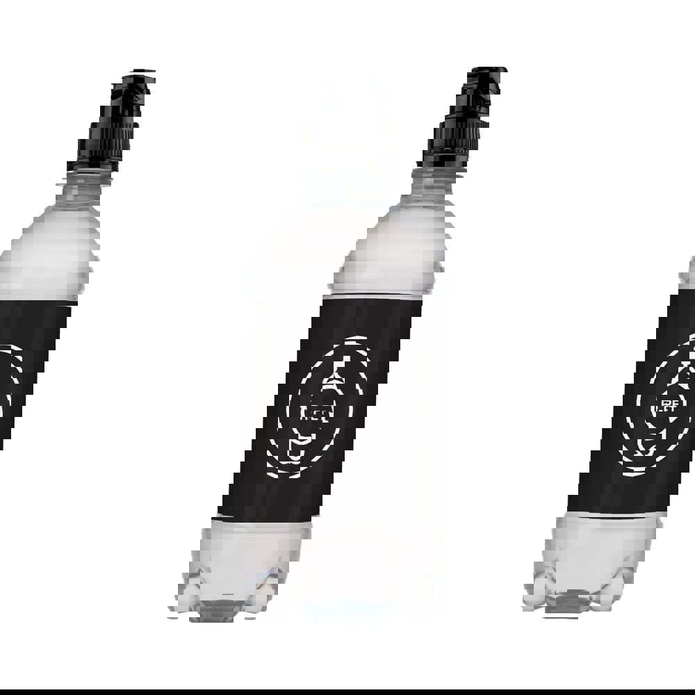 Quellwasser 330 ml mit Sportverschluß - Transparent/Schwarz