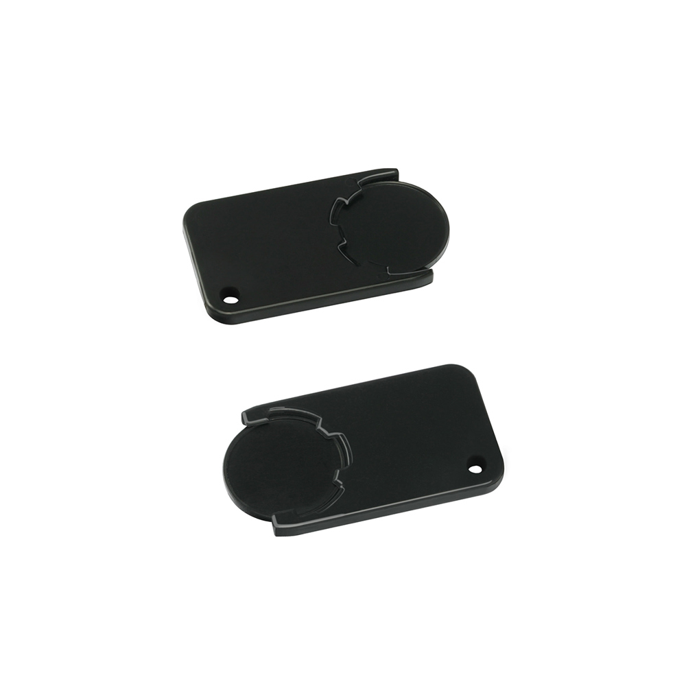 Chiphalter mit 1€-Chip "Beta" - schwarz/schwarz