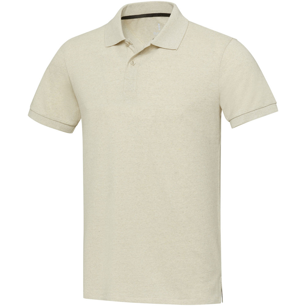 Emerald Aware™ Polo Unisex aus recyceltem Material - oatmeal