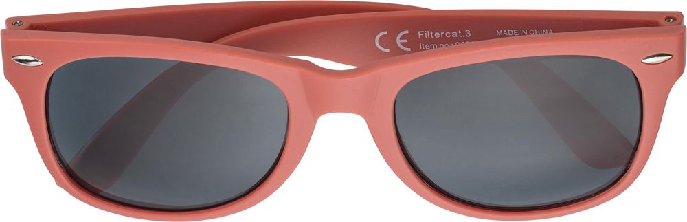 Recyceltem sonnenbrille aus Kunststoff Kenzie - Rot
