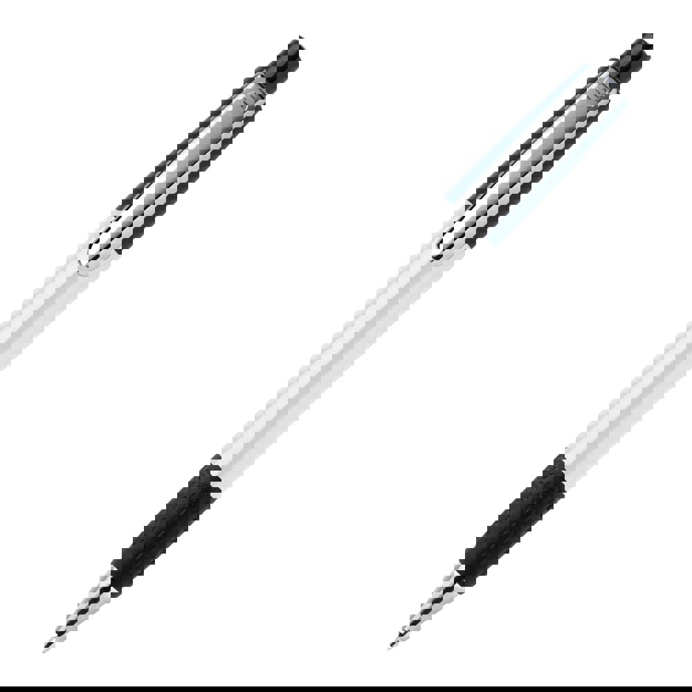 Kugelschreiber Semyr Grip Colour hardcolour - Weiss / Dunkelblau