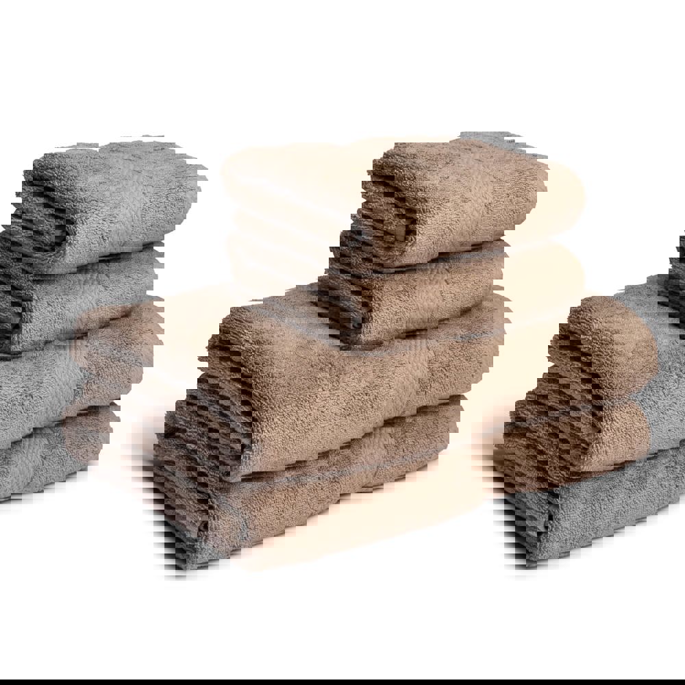 Lord Nelson Fairtrade Handtuch 70x130cm 3er Set - Hellbraun