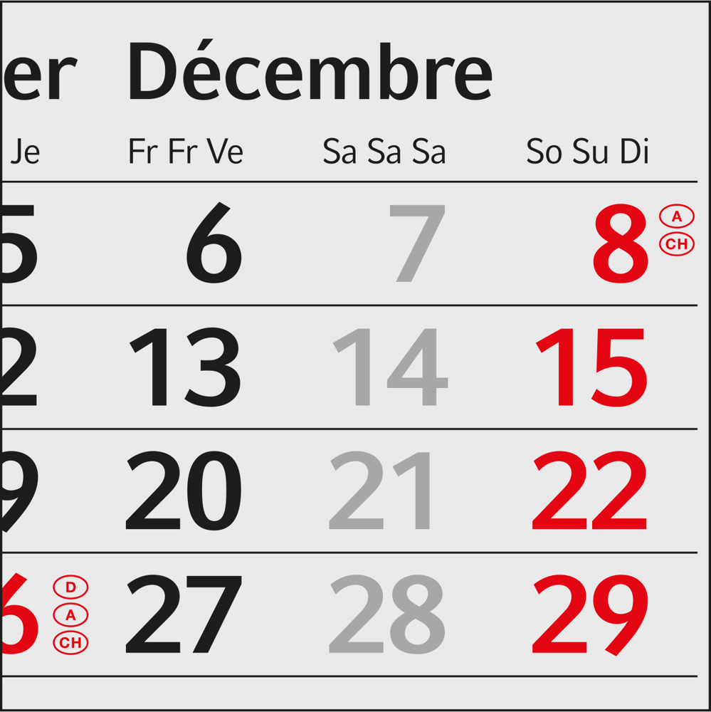 Tischkalender Desktop 3 Steel, 2 Jahre