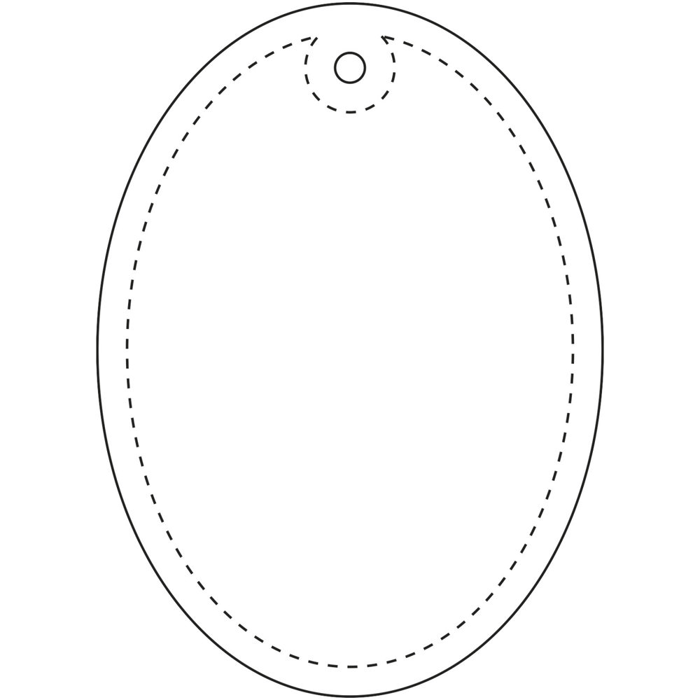 RFX™ H-12 ovaler reflektierender TPU-Anhänger