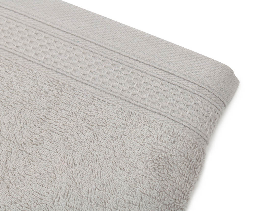 Frottierserie aus recycelten Materialien - silber