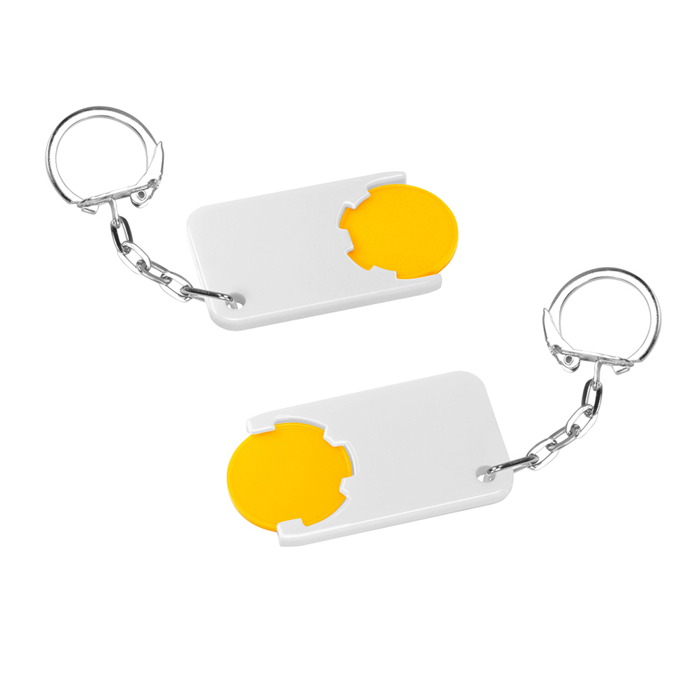 Chiphalter mit 1€-Chip "Beta" - Gelb/Weiß