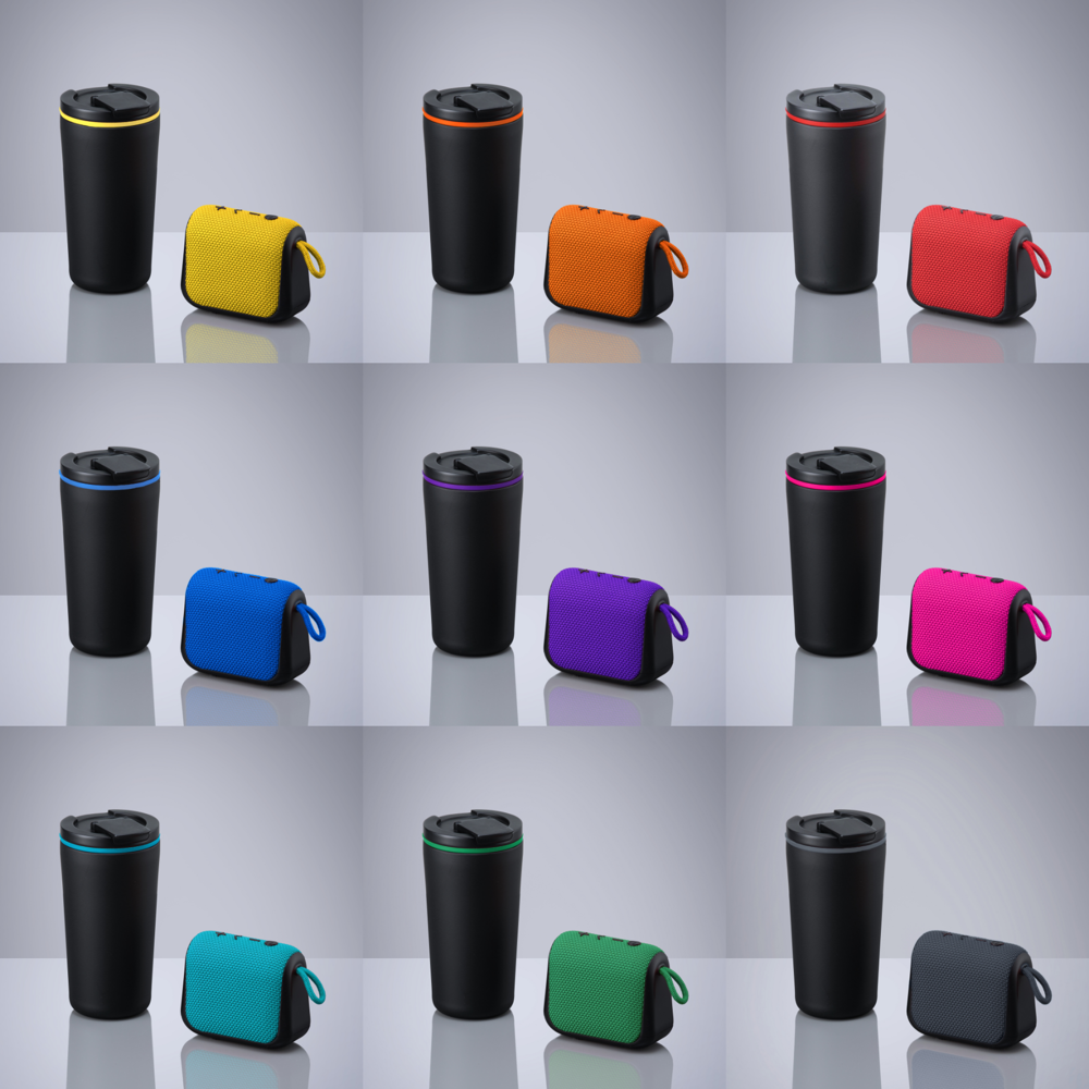 Everyday Set: Kaffeebecher 370 ml und kabelloser Lautsprecher