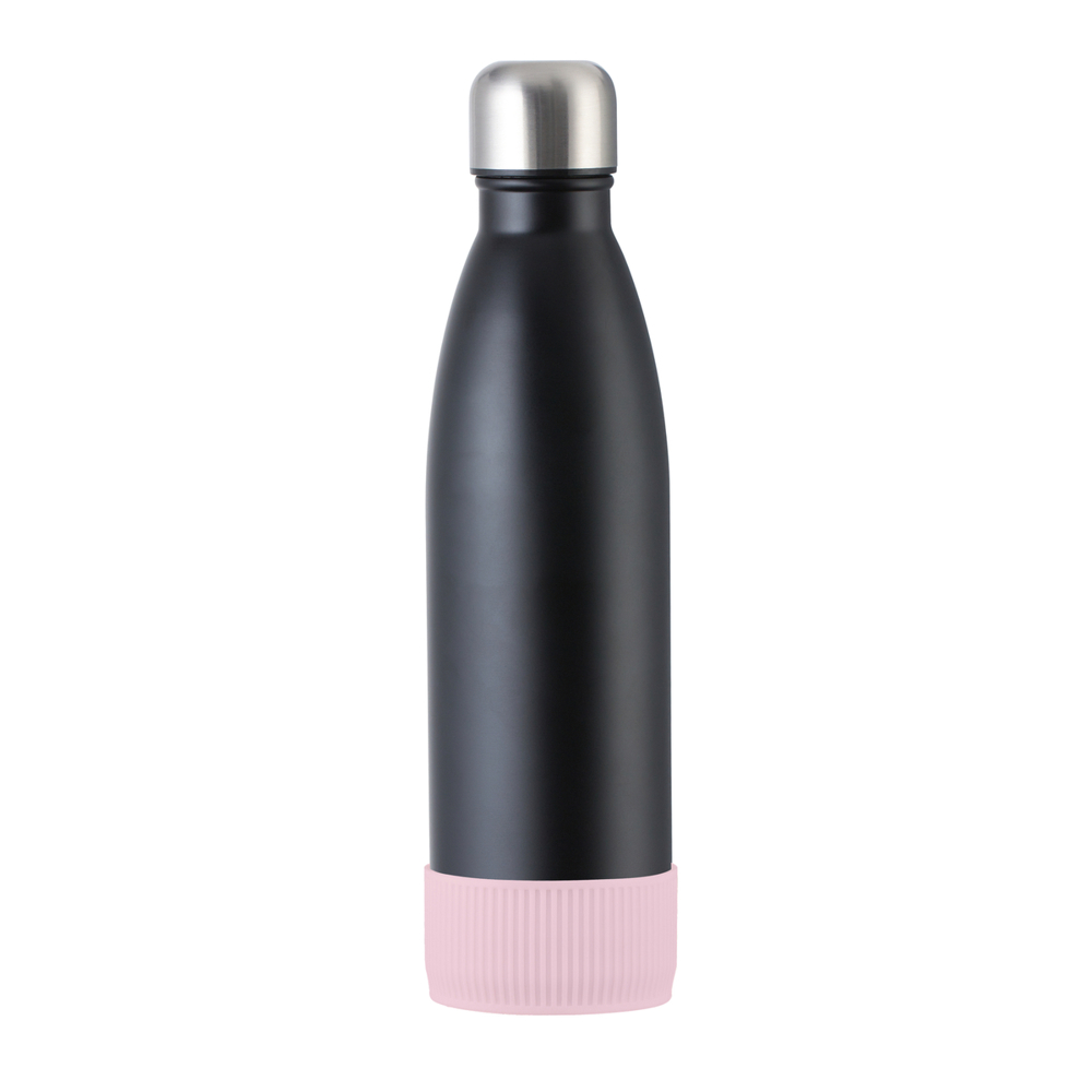 Trinkflasche RETUMBLER-myTOULON - hellmagenta, rose, schwarz, silber