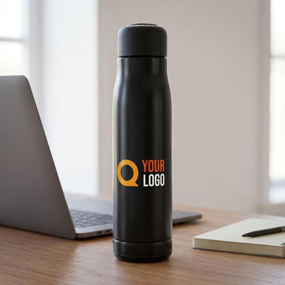 Doppelwandige Trinkflasche aus recyceltem Edelstahl (500 ml) Solene