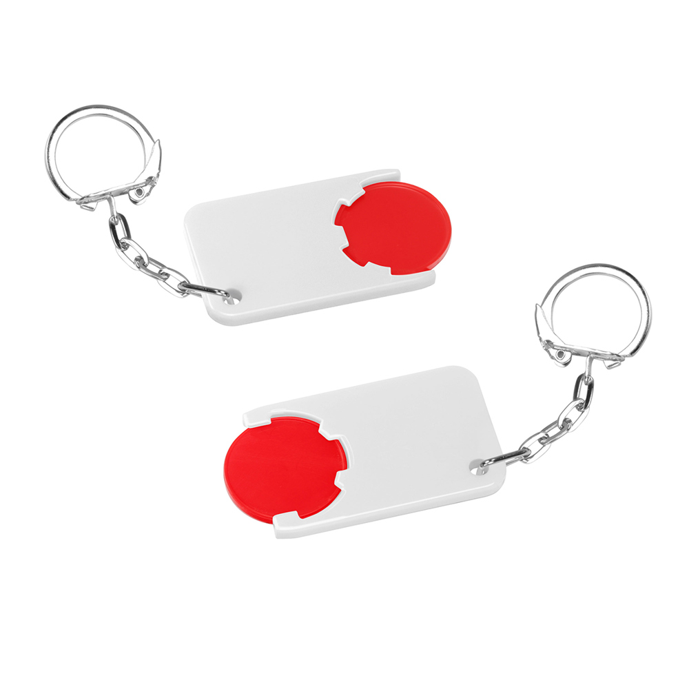 Chiphalter mit 1€-Chip "Beta" - Rot/Weiß