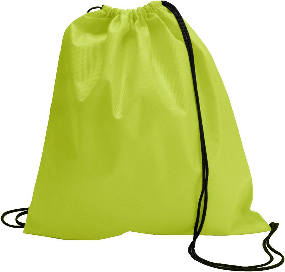 Schuh-/Rucksack (Turnbeutel) aus Non-Woven Nico - Limettengrün